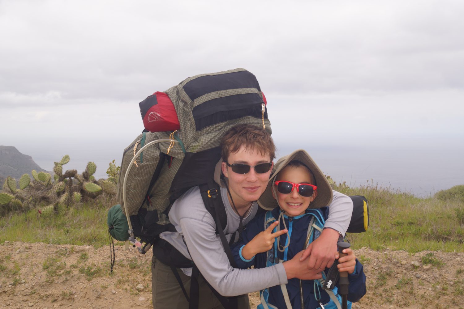 Adrian on a backpacking trip